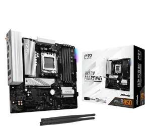 ASRock B850M PRO RS WiFi | Płyta główna mATX, DDR5, Wi-Fi 6E, AM5