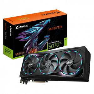 Gigabyte AORUS GeForce RTX 5070 Ti Master 16G | 16GB GDDR7, Ray Tracing, DLSS 4.0