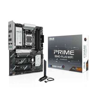 ASUS PRIME B840-PLUS WIFI, Płyta Główna AM5 z DDR5, Wi-Fi 6E i PCIe 4.0