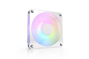 Alphacool Apex Stealth Metall Aurora 120 mm – wentylator premium z metalową chromowaną ramą i ARGB