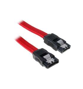 BitFenix ​​SATA 30cm 3 Cable - rękaw czerwony / czarny