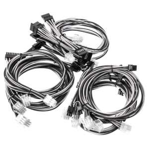 Super Flower  Cable Kit - czarno/białe