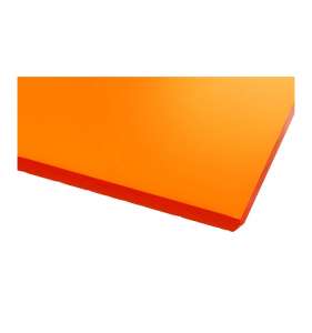 Szkło akrylowe GS przejrzysty, pomarańczowy w 500x500mm