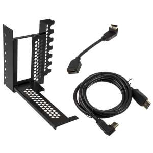 CableMod Pionowy uchwyt karty graficznej  z przewodem pionowym PCIe x16 1x DisplayPort, 1x HDMI - czarny