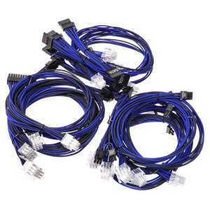 Super Flower Cable Kit- czarny / niebieski