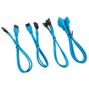 Corsair Premium Przedłużacz kabla z panelem przednim - niebieski