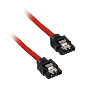 Corsair  Premium Sleeved SATA-Kabel 30cm - czaerwony