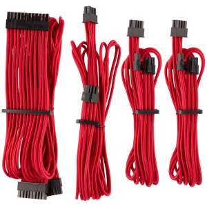 Corsair  Premium Sleeved Kabel-Set (Gen 4) - czerwony