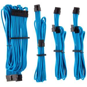 Corsair  Premium Sleeved Kabel-Set (Gen 4) - niebieski