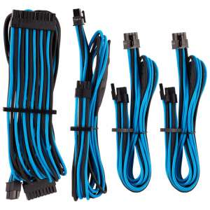 Corsair  Premium Sleeved Kabel-Set (Gen 4) - niebiesko/czarne