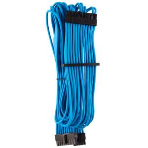 Corsair  Premium 24-pinowy kabel z rękawem Premium (Gen 4) - niebieski