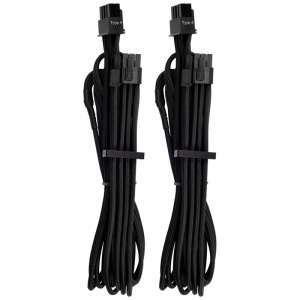 Corsair Premium Jednoprzewodowy kabel  z rękawami PCIe Twin Pack (Gen 4) - czarny