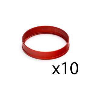 EK Water Blocks  EK-Torque HTC-12 pakiet pierścieni kolorystycznych (10 sztuk) - czerwony