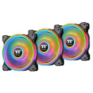 Thermaltake Riing Quad 12 RGB TT Premium Edition - Wentylatory 3er Pack czarne, 120mm