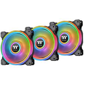 Thermaltake Riing Quad 14 RGB TT Premium Edition - Wentylatory 3er Pack Czarne 140mm