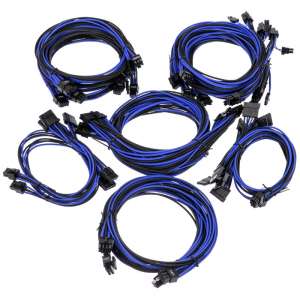 Super Flower  Sleeve Cable Kit Pro - czarno/niebieskie
