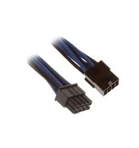 BitFenix 8-Pin PCIe Przedłużka 45cm - sleeved czarno/niebieski
