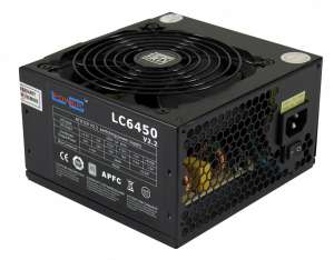 LC-POWER ZASILACZ 450W LC6450 V2.2 80 PLUS 120mm 4x SATA 2x PATA 1x PCIe Active PFC Black