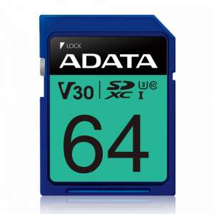 Adata Karta pamięci SDXC PremierPro 64GB UHS-I U3 V30 100/80 MB/s