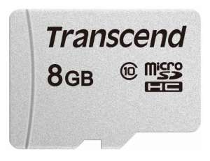 Transcend Karta pamięci microSDHC 8GB GUSD 300S CL10 TS8GUSD300S