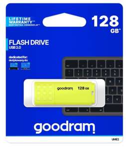 GOODRAM Pendrive UME2 128GB USB 2.0 żółty