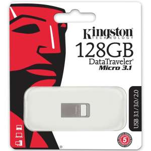 Kingston Data Traveler Micro Memory Stick 128GB USB 3.1