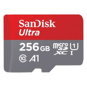 Karta pamięci MicroSDHC SanDisk ULTRA ANDROID 256GB 120MB/s UHS-I Class 10 + adapter