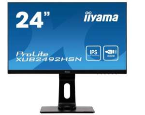 IIYAMA Monitor 23.8 cali XUB2492HSN-B1 IPS,FHD, USB-C, DaisyChain, DP, HDMI,USB 3.0