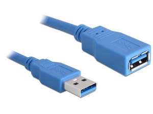 Delock Przedłużacz USB-A M/F 3.0 5M niebieski   82541
