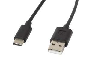 LANBERG Kabel USB 2.0 Lanberg Type-C(M) - AM 1,8m czarny