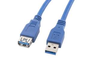 LANBERG Przedłużacz USB 3.0 Lanberg AM-AF 3m niebieski