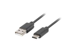 Kabel USB 2.0 Lanberg Type-C(M) - AM 3m czarny QC 3.0