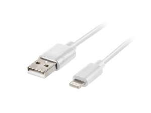 Kabel Lanberg Lightning(M) - USB-A(M) 3m biały