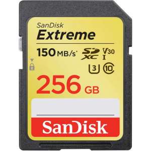 Karta pamięci SDXC SanDisk EXTREME 256GB 150/70 MB/s V30 UHS-I U3