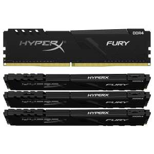 HyperX DDR4 Fury Black 128GB/3200 (4x32GB) CL16