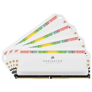 CORSAIR DOMINATOR PLATINUM RGB DDR4 32GB 4x8GB 3600MHz CL18 1.35V White