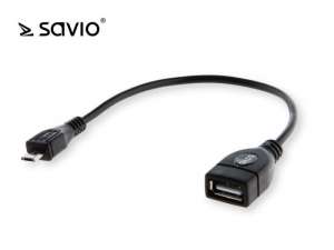 Elmak Adapter OTG USB AF - micro USB BM Savio CL-59 wielopak 10 szt.
