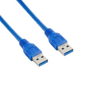 4world Kabel USB 3.0 AM-AM 4,0m Niebieski