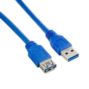 4world Kabel USB 3.0 AM-AF 3.0m|niebieski
