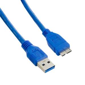 4world Kabel USB 3.0 AM- Micro BM 3.0m|niebieski