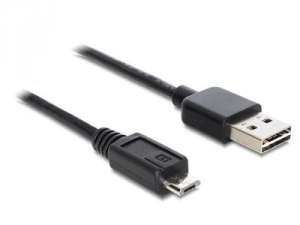 Delock Kabel Delock USB Micro AM-MBM5P EASY-USB 2.0 2m Black