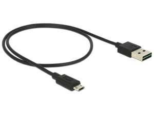 Delock Kabel Micro USB AM-BM DUAL EASY-USB 50cm