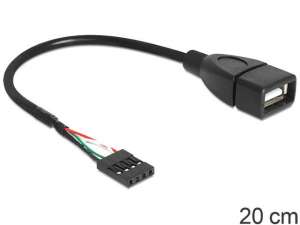 Delock Kabel USB Delock USB AF 2.0 - pinheader 4 pin 0.2m