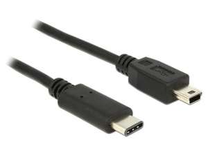 Delock Kabel USB Delock USB type-C(M) -> miniUSB-B(M) 2.0 1m