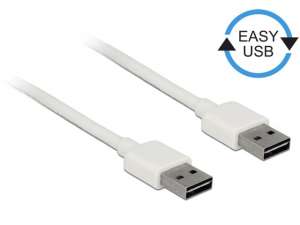 Delock Kabel USB 2.0 Delock A(M) - A(M) 5m biały Easy-USB
