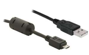Delock Kabel Delock micro USB - USB M/M 2.0 1m czarny ferryt