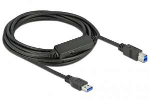Delock Kabel USB 3.1 Gen1 Delock USB-A(M) - USB-B (M) 5m czarny aktywny