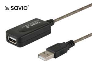 Elmak Przedłużacz USB SAVIO CL-76 aktywny, 5m