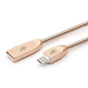 TB Kabel USB-Micro USB 1m metalowy miedziany