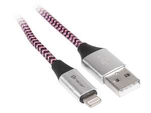 Tracer Kabel USB 2.0 iPhone AM lightning 1,0m czarno-fioletowy